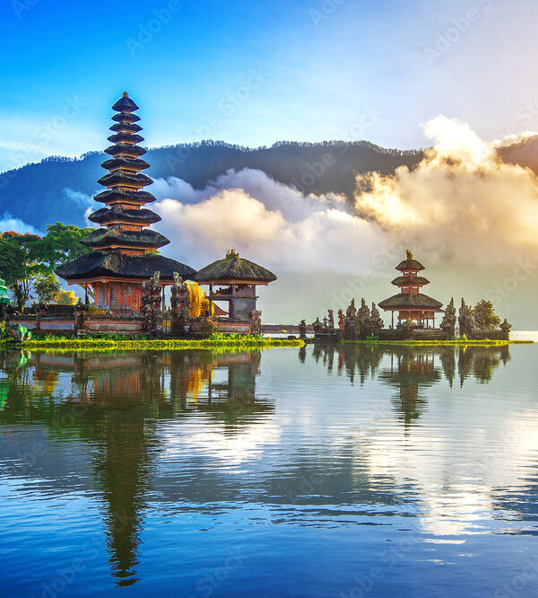 pura ulun danu bratan temple in Bali, indonesia.