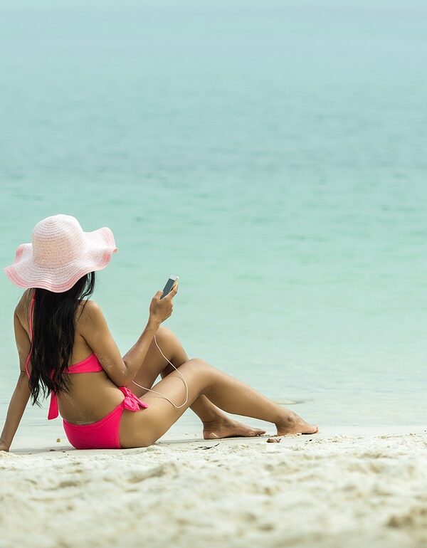 teenager, beach, taking a bath